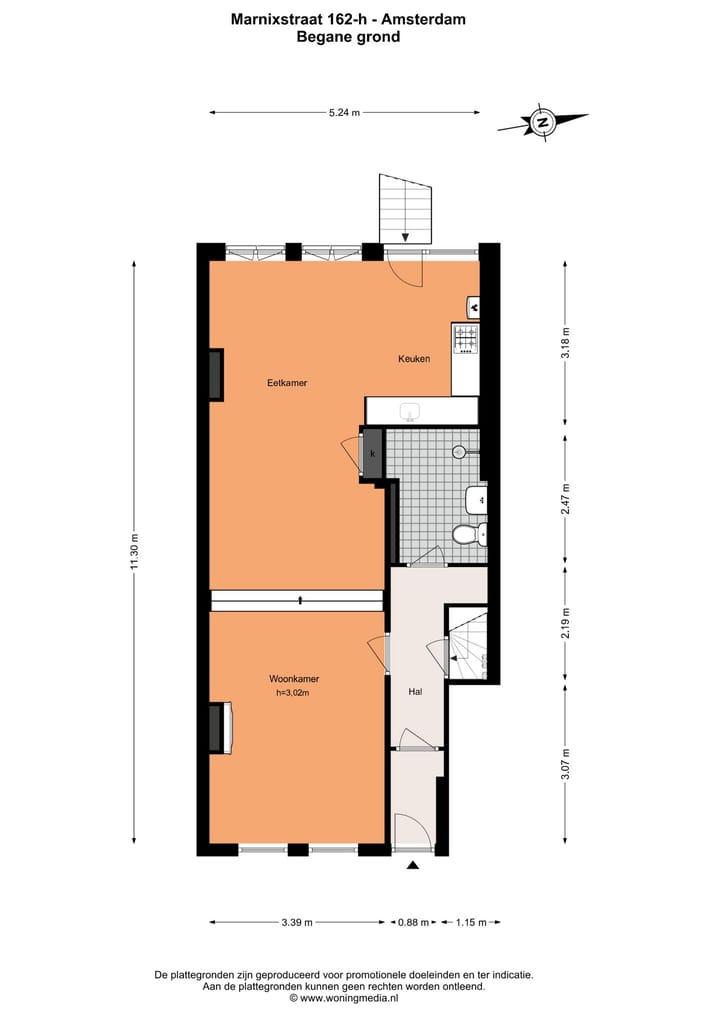 Foto 20 van Marnixstraat 162-H