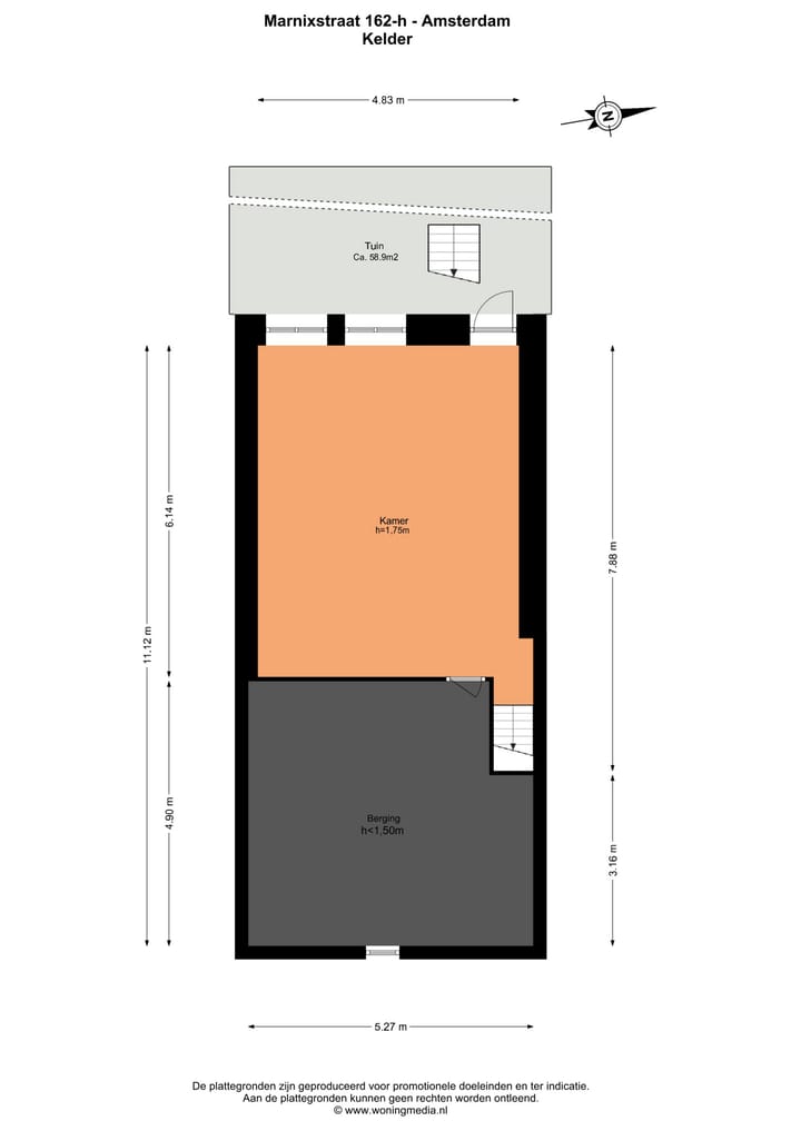 Foto 21 van Marnixstraat 162-H