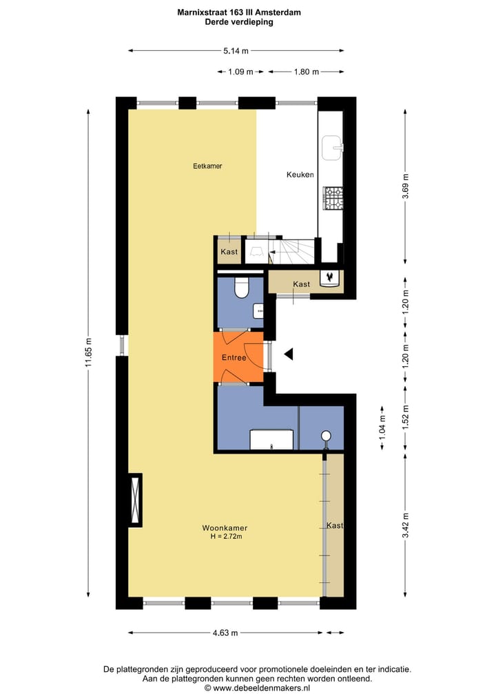 Foto 22 van Marnixstraat 166-3