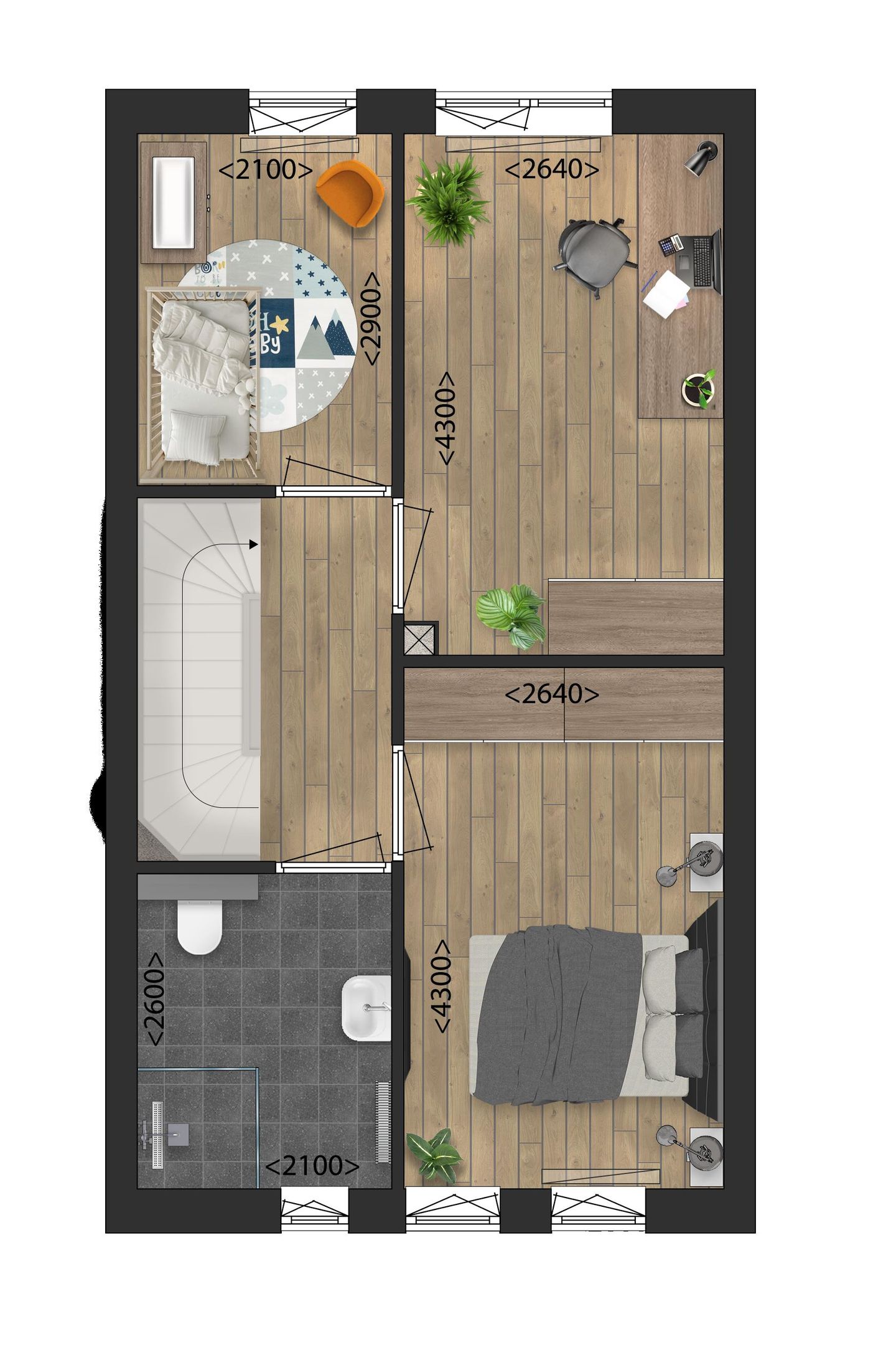 Foto 10 van Parkbuurt fase 1B - Rijwoning (Bouwnr. 28)