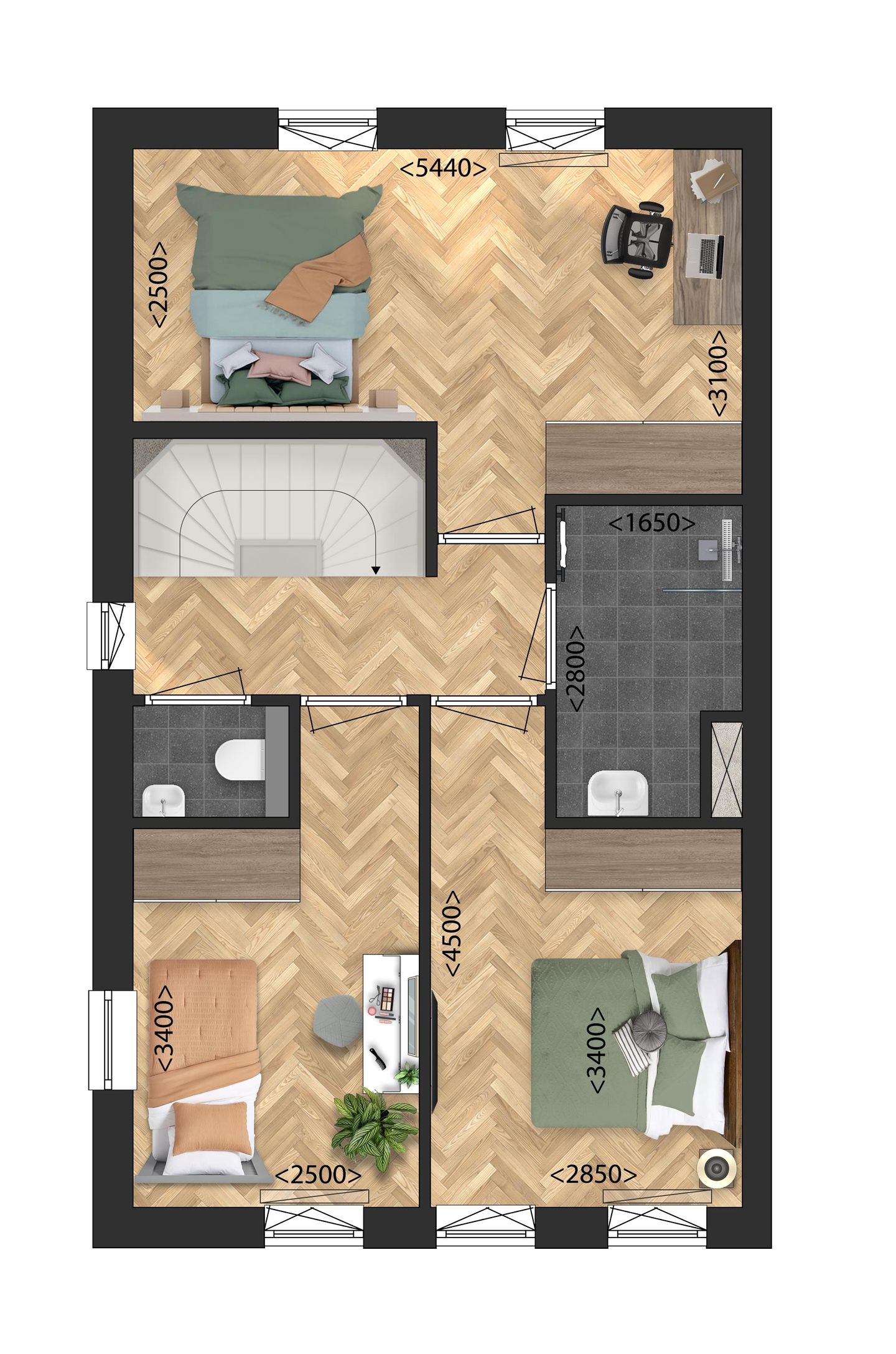 Foto 10 van Parkbuurt fase 1B - Twee-onder-een-kapwonin (Bouwnr. 35)