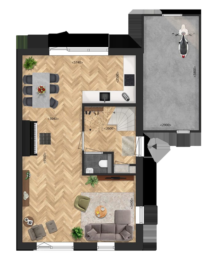 Foto 9 van Parkbuurt fase 1B - Twee-onder-een-kapwonin (Bouwnr. 37)