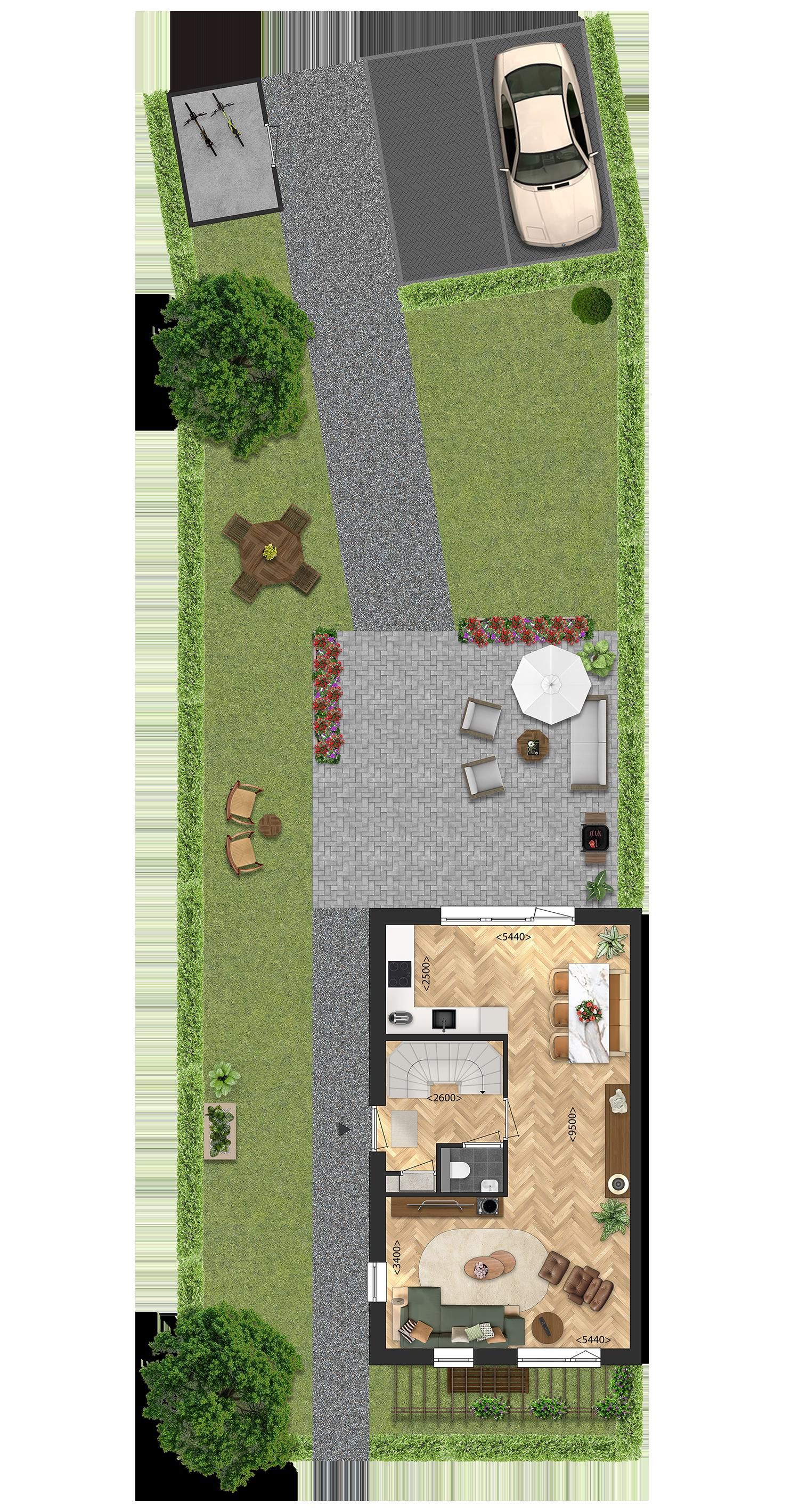 Foto 12 van Parkbuurt fase 1B - Twee-onder-een-kapwonin (Bouwnr. 36)