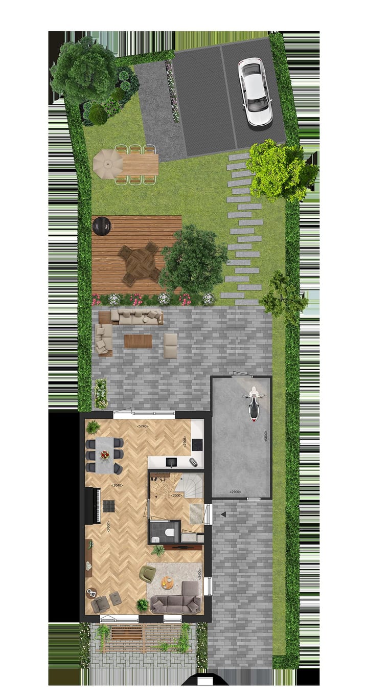 Foto 12 van Parkbuurt fase 1B - Twee-onder-een-kapwonin (Bouwnr. 38)