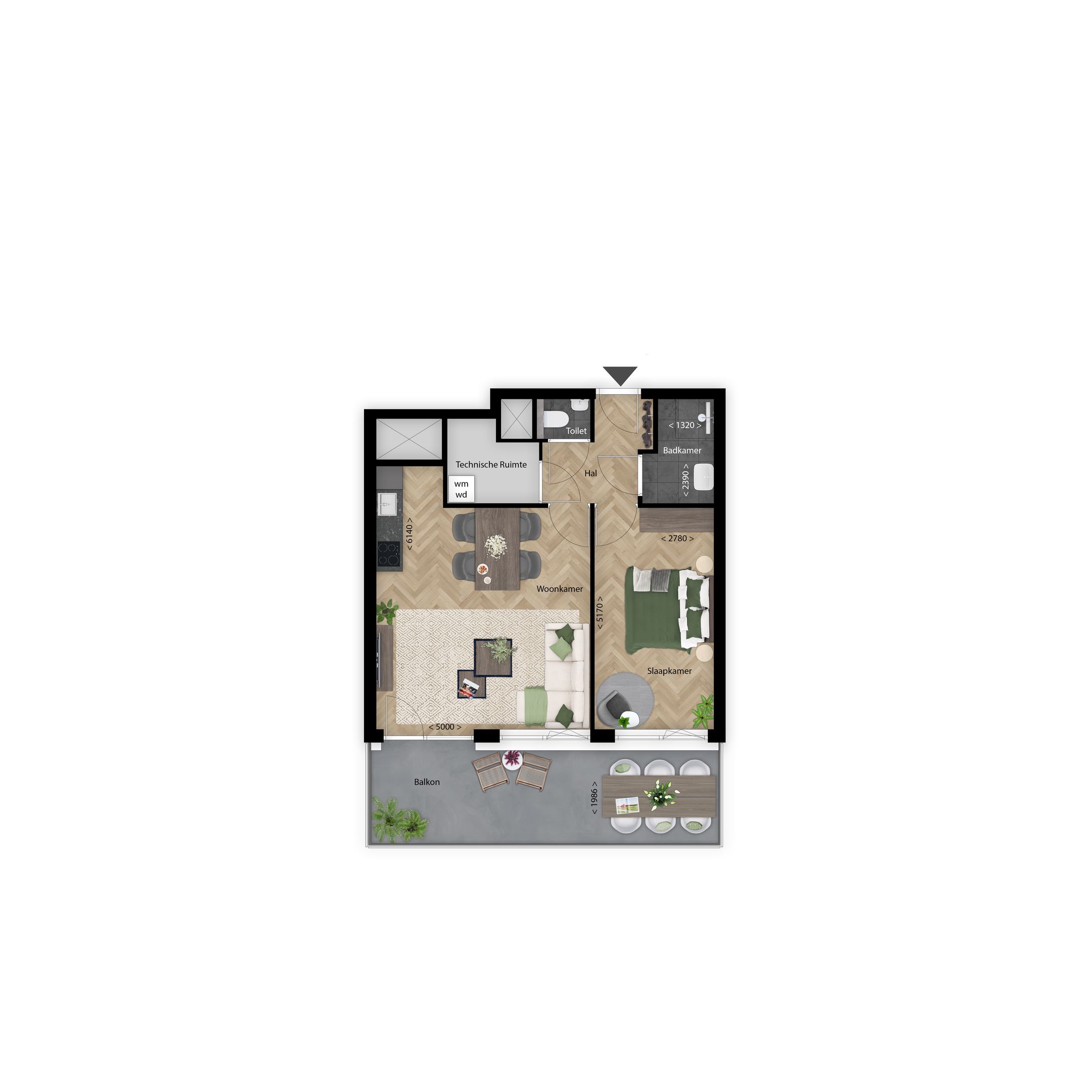 Photo 6 of 17 | Flare | 2-kamer app | Lightyards (Bouwnr. 17)