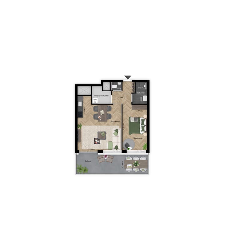 Photo 6 of 17 | Flare | 2-kamer app | Lightyards (Bouwnr. 17)