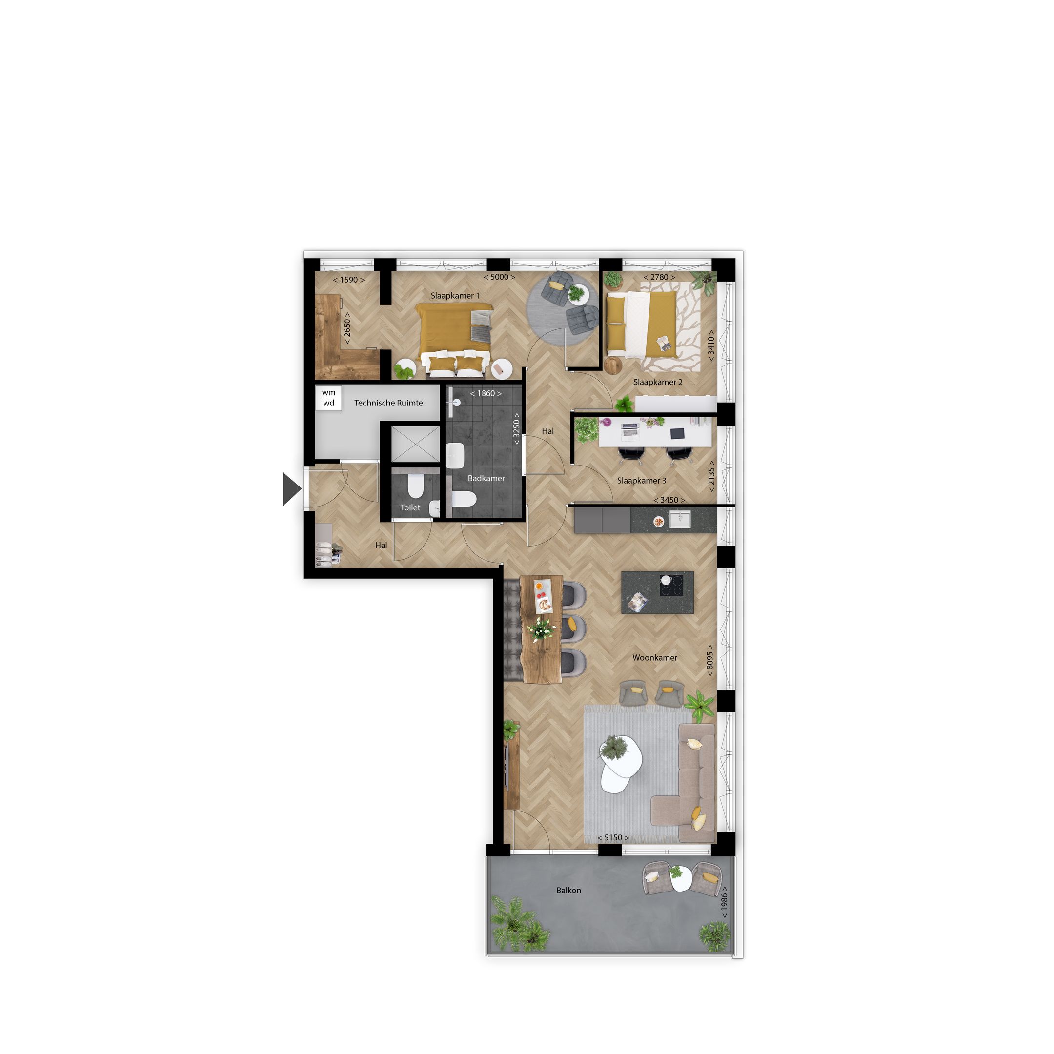 Foto 6 van 23 | Lumiere | 4-kamer app | Lightyards (Bouwnr. 23)