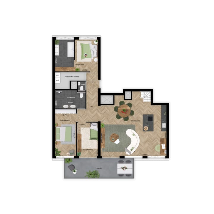 Foto 7 van 48 | Solar | Penthouse | Lightyards (Bouwnr. 48)