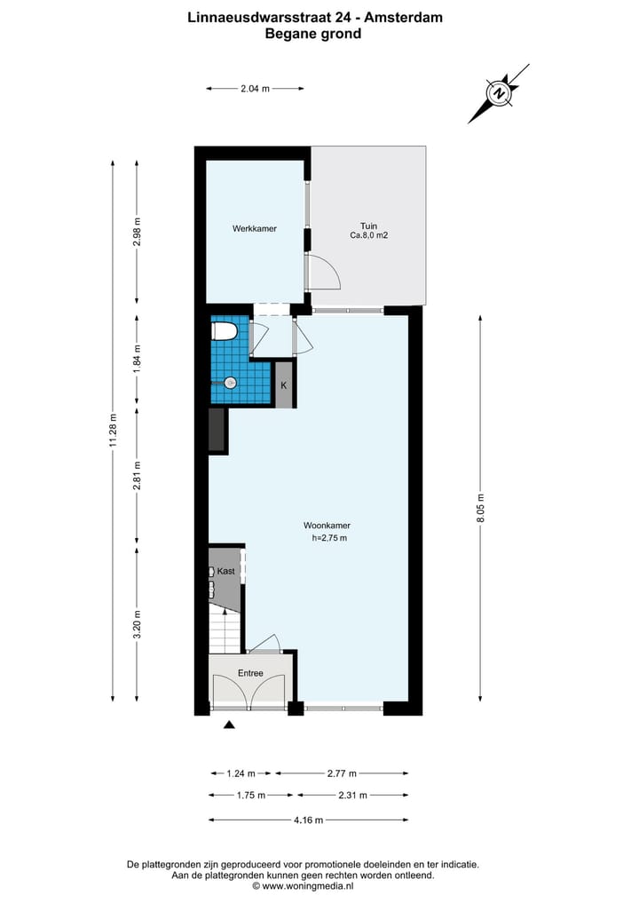 Foto 24 van Linnaeusdwarsstraat 24