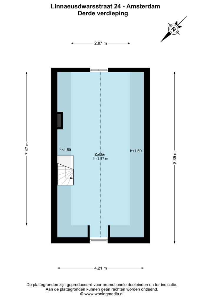 Foto 27 van Linnaeusdwarsstraat 24