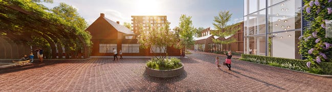 Bekijk 360° foto van ketimoenplein van KlaversJansen Conservenfabriek Stadswoningen