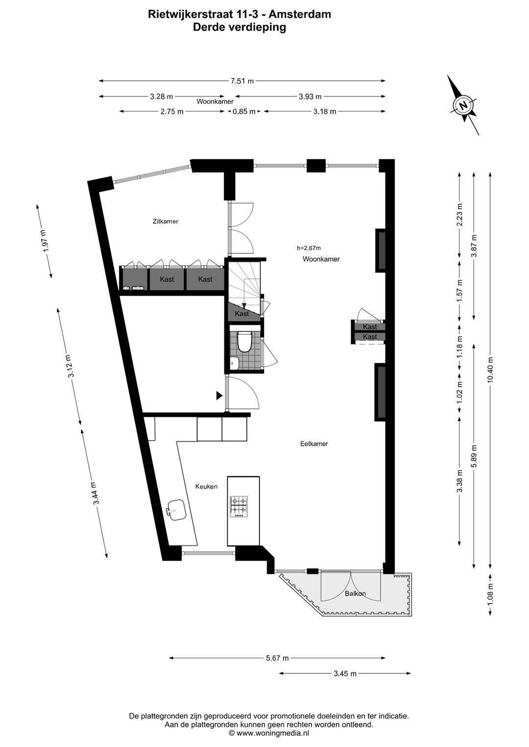 Foto 38 van Rietwijkerstraat 11-3