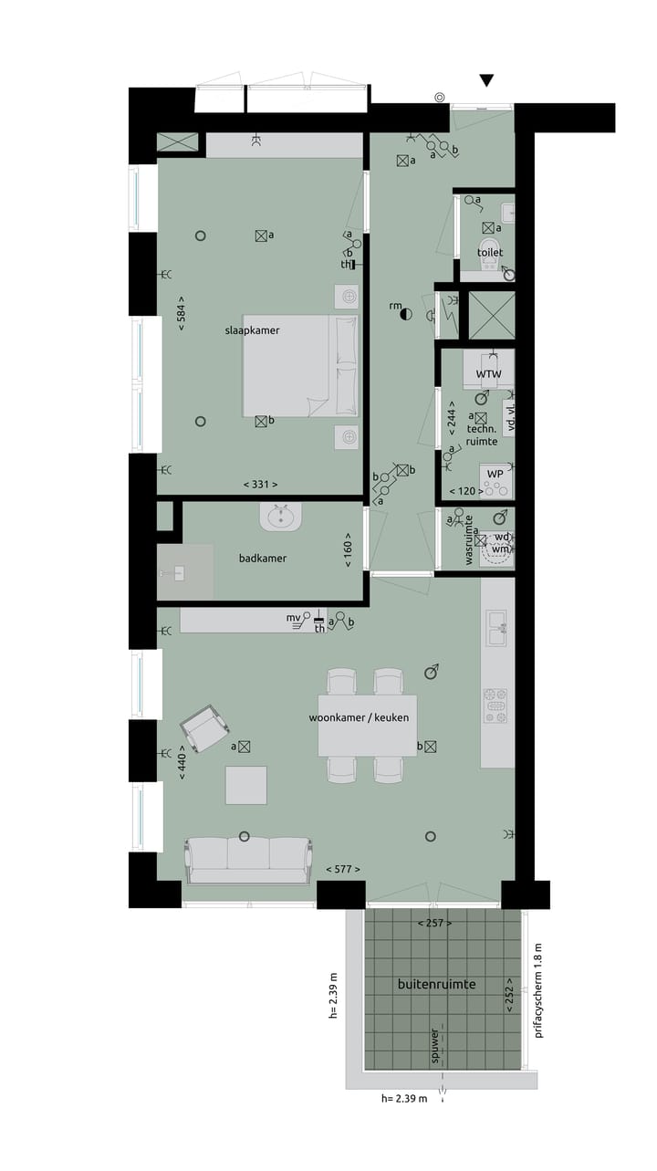 Foto 5 van Appartement (Bouwnr. 0.5)