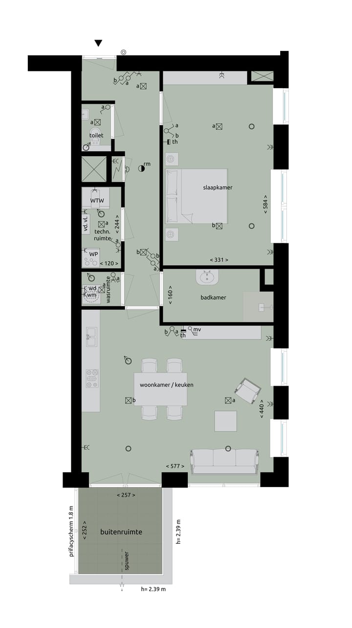 Foto 5 van Appartement (Bouwnr. 0.6)