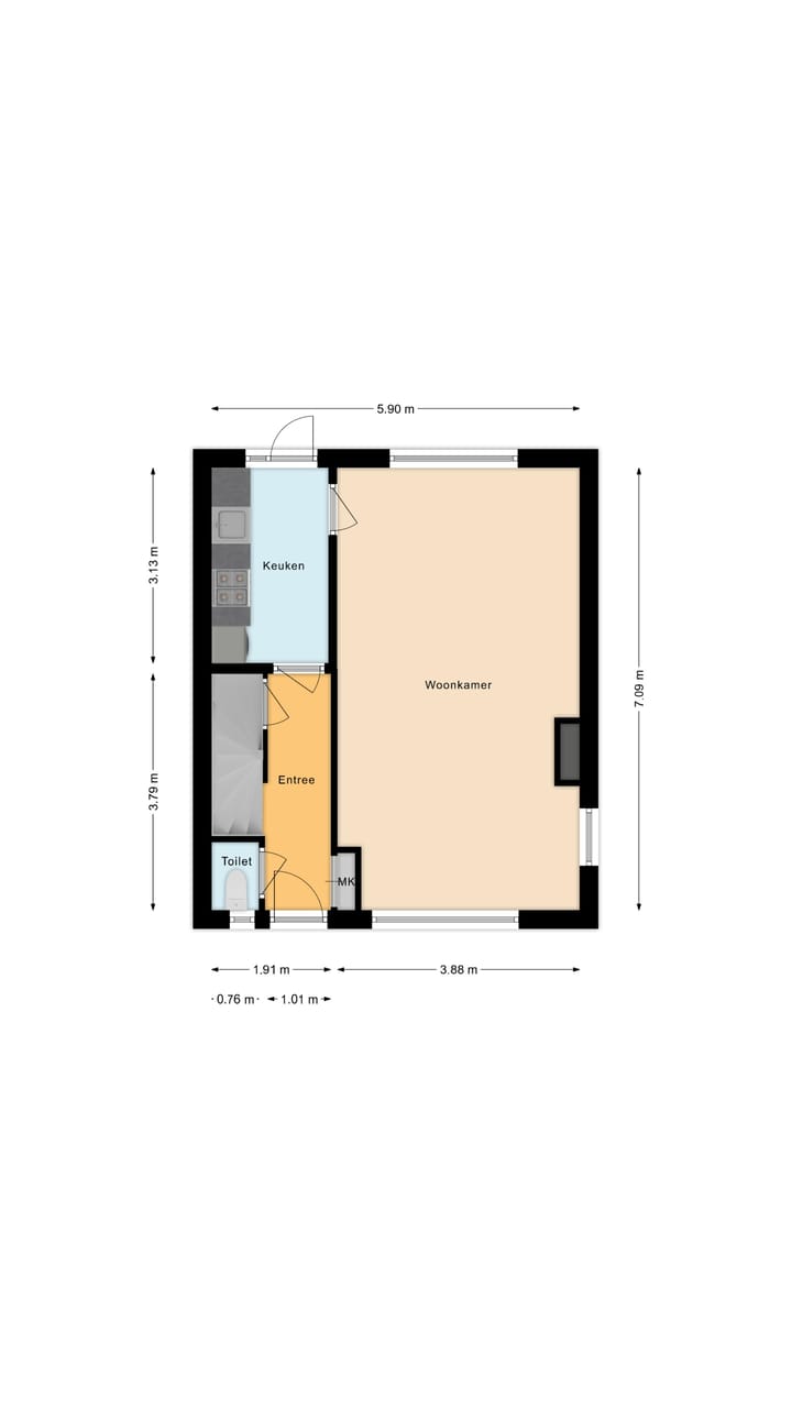 Foto 9 van Graaf Arnulfstraat 27