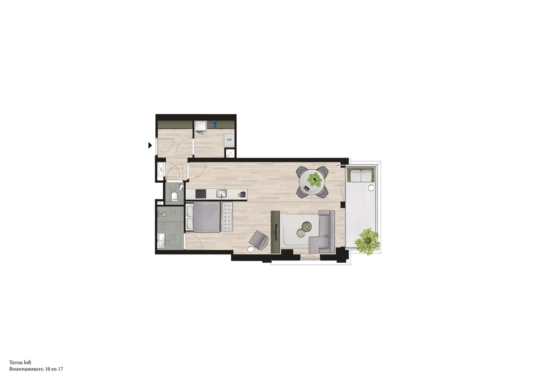 Foto 2 van Terras Loft (Bouwnr. 17)