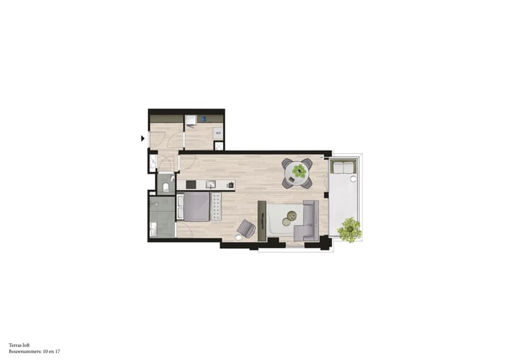 Foto 2 van Terras Loft (Bouwnr. 17)