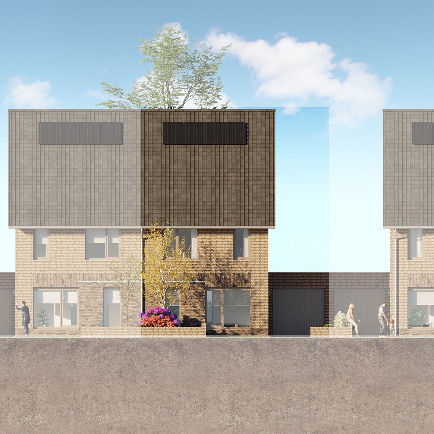 Foto 1 van Twee-onder-een-kapwoning (Bouwnr. 15)