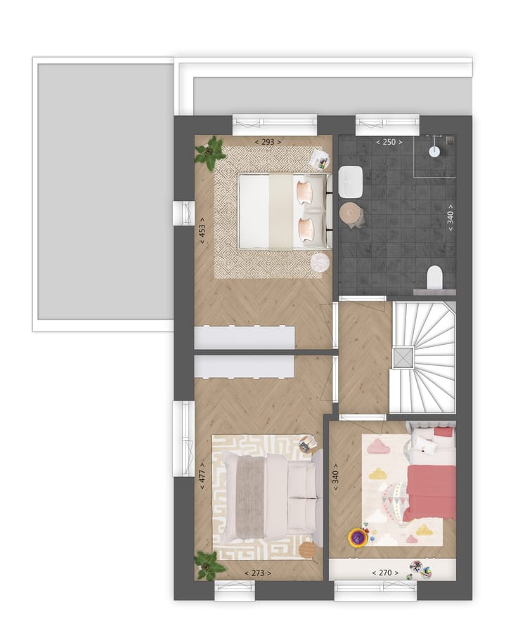 Foto 4 van Twee-onder-een-kapwoning (Bouwnr. 16)