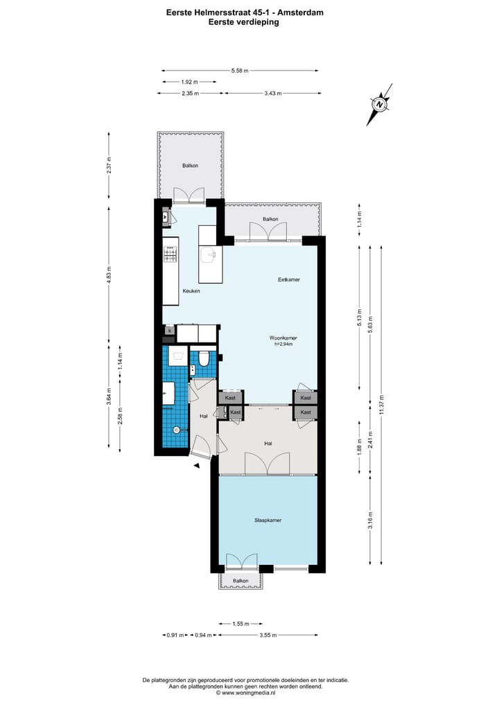 Foto 26 van Eerste Helmersstraat 45-1