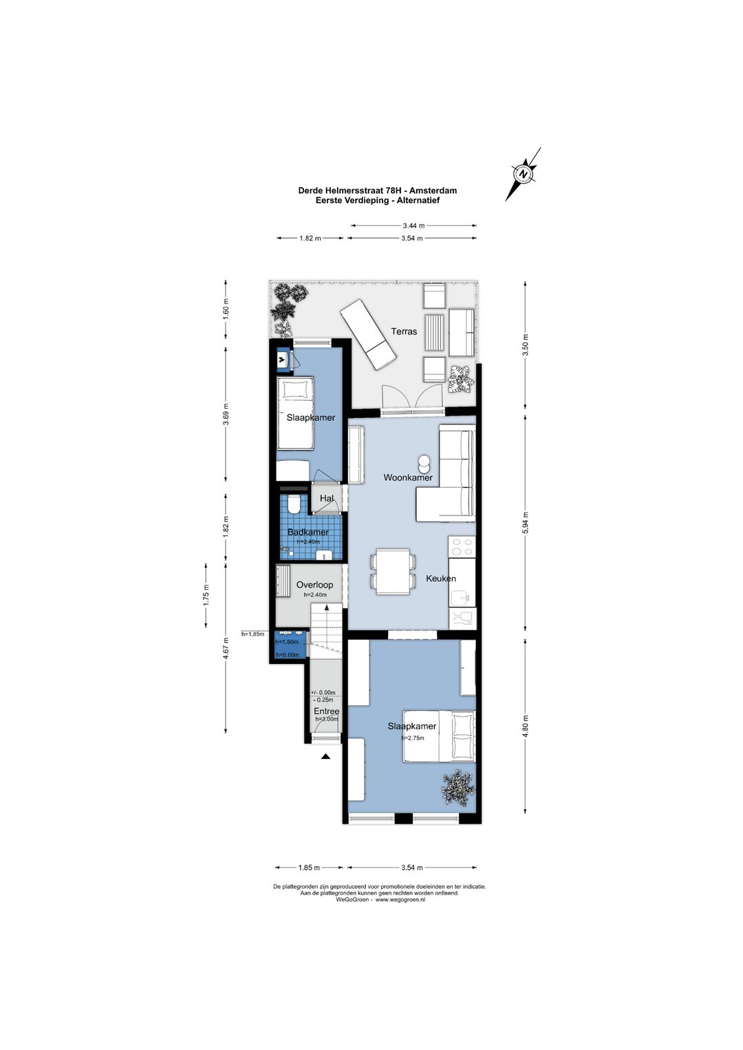 Foto 56 van Derde Helmersstraat 78-H