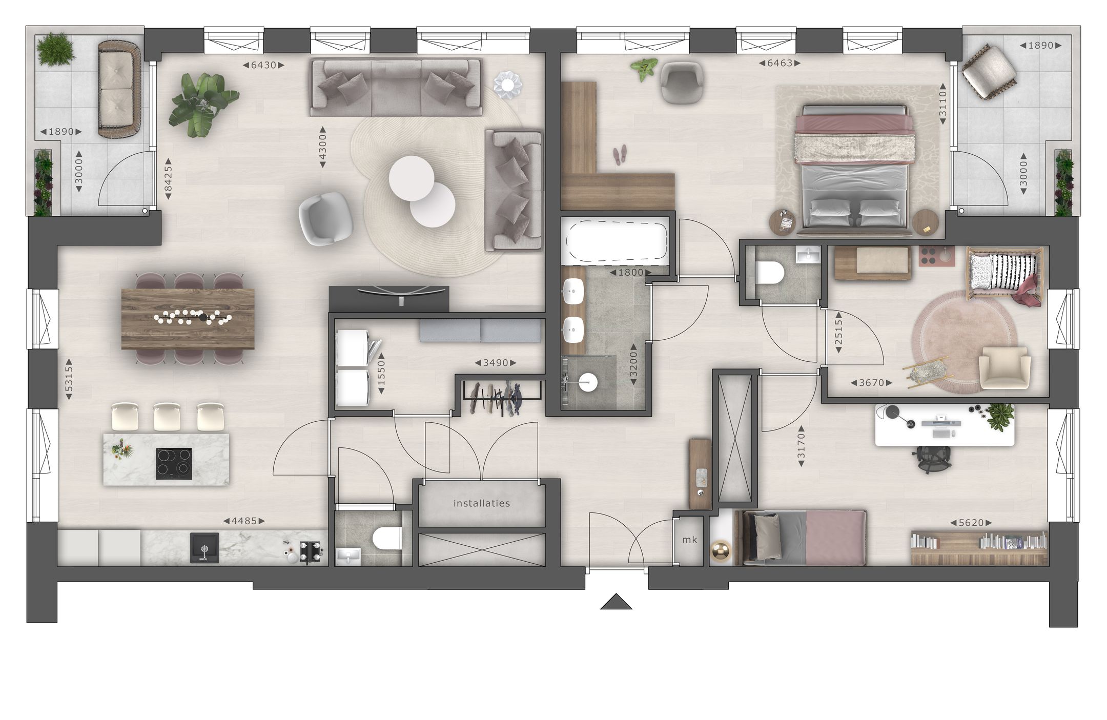 Foto 3 van Panorama appartement (Bouwnr. 25)