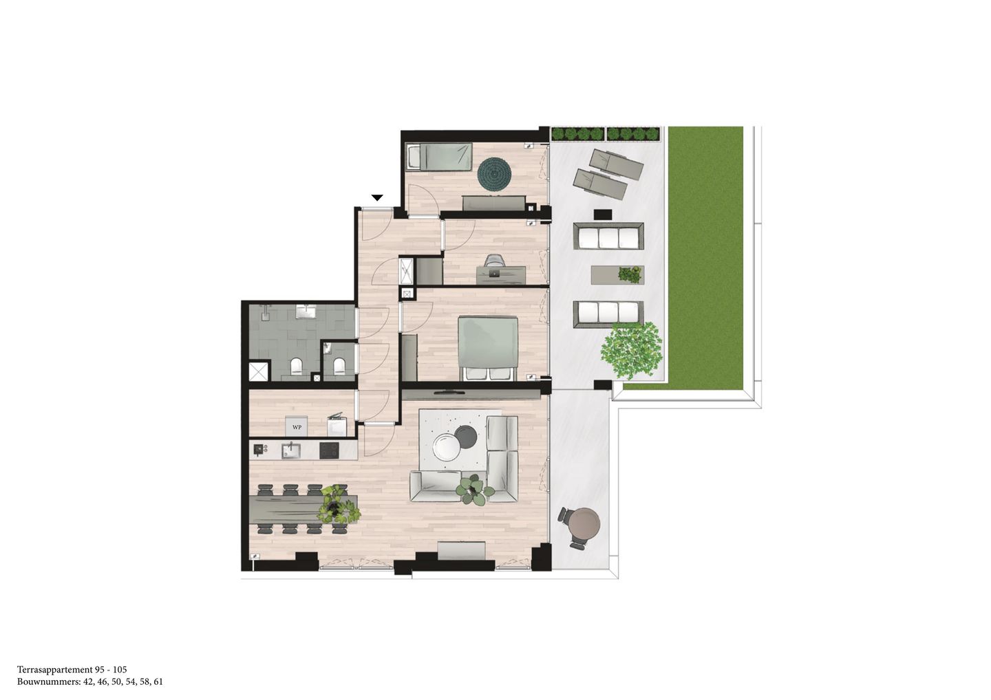 Foto 5 van Terrasappartement (Bouwnr. 50)