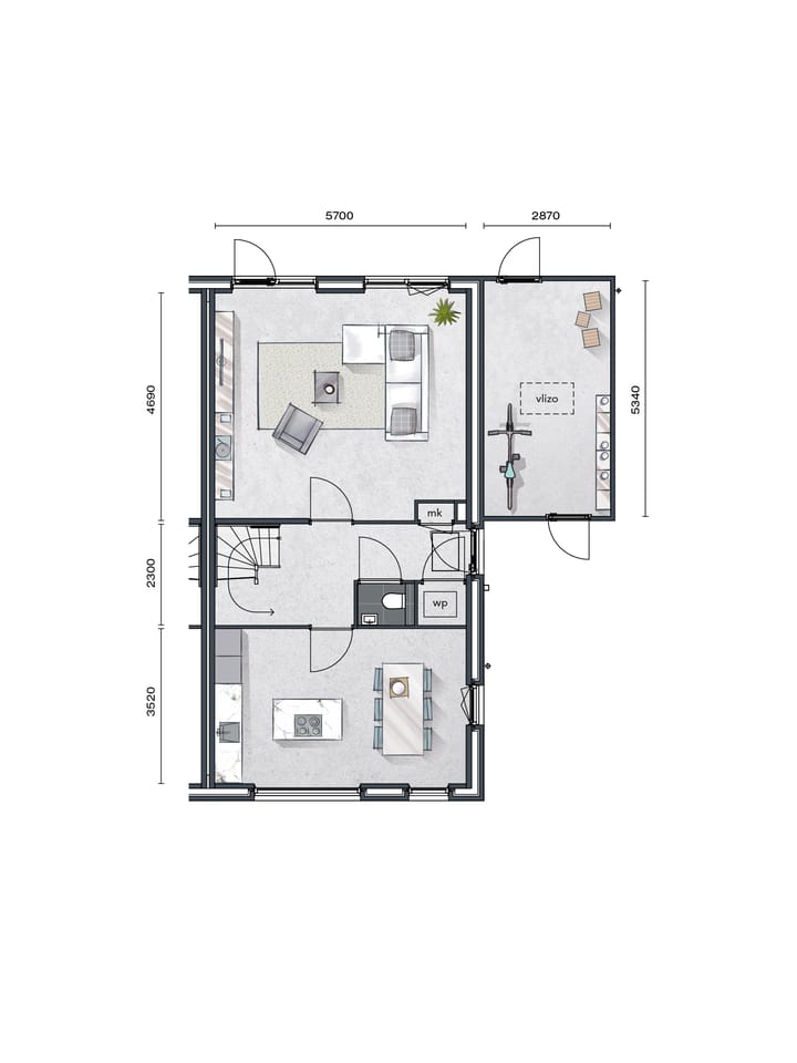 Foto 9 van Buurtvrij fase 1a - 2-onder-1-kapwoning (Bouwnr. 022)