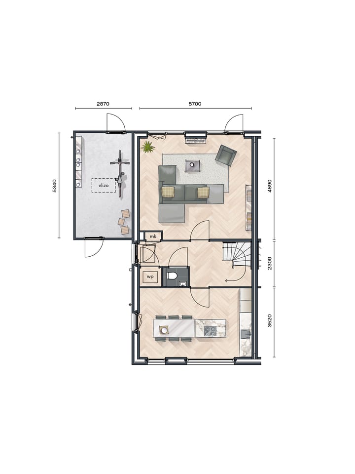 Foto 8 van Buurtvrij fase 1a - 2-onder-1-kapwoning (Bouwnr. 029)