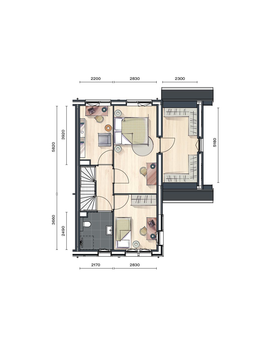 Foto 7 van Buurtvrij fase 1a - Hoekwoning (Bouwnr. 007)