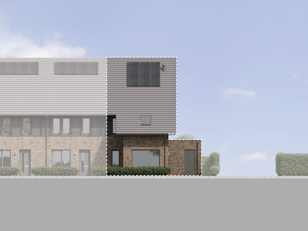 Foto 1 van Buurtvrij fase 1a - Hoekwoning (Bouwnr. 032)