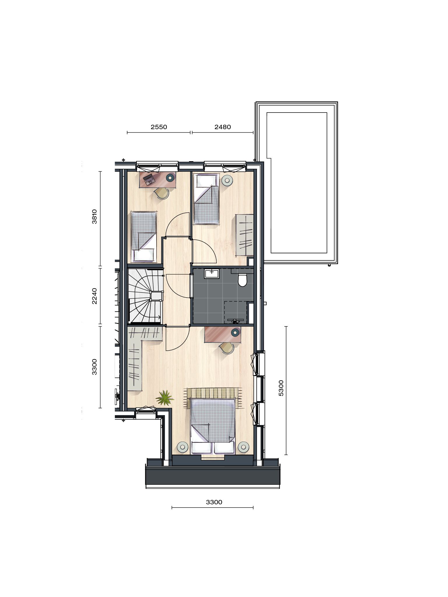 Foto 6 van Buurtvrij fase 1a - Hoekwoning (Bouwnr. 032)