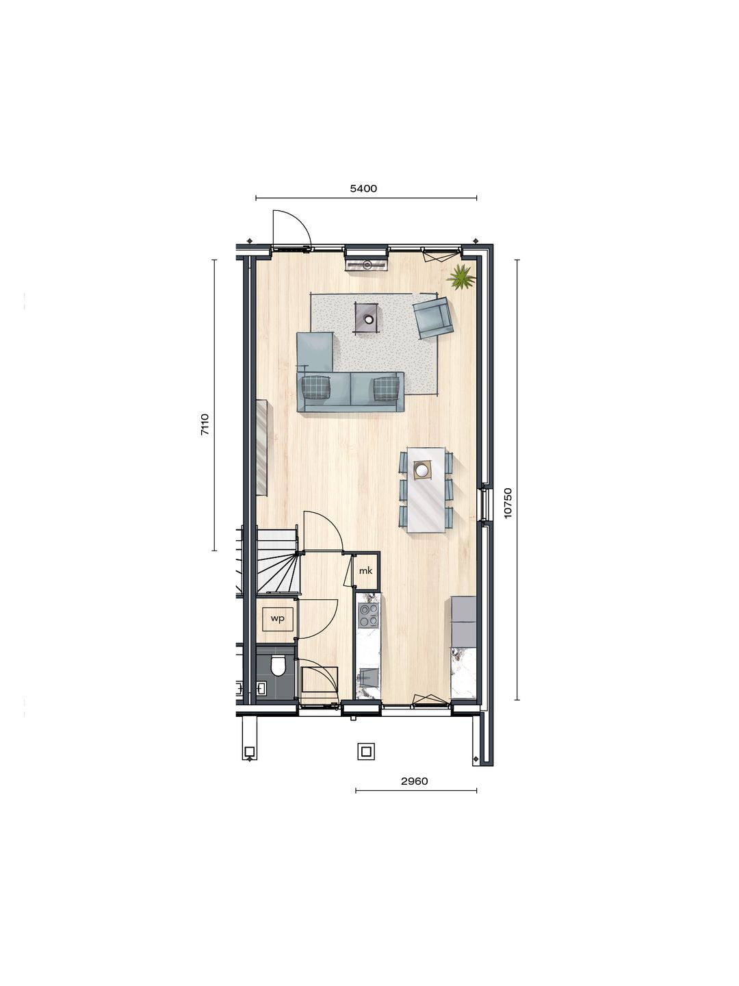 Foto 7 van Buurtvrij fase 1a - Hoekwoning (Bouwnr. 060)