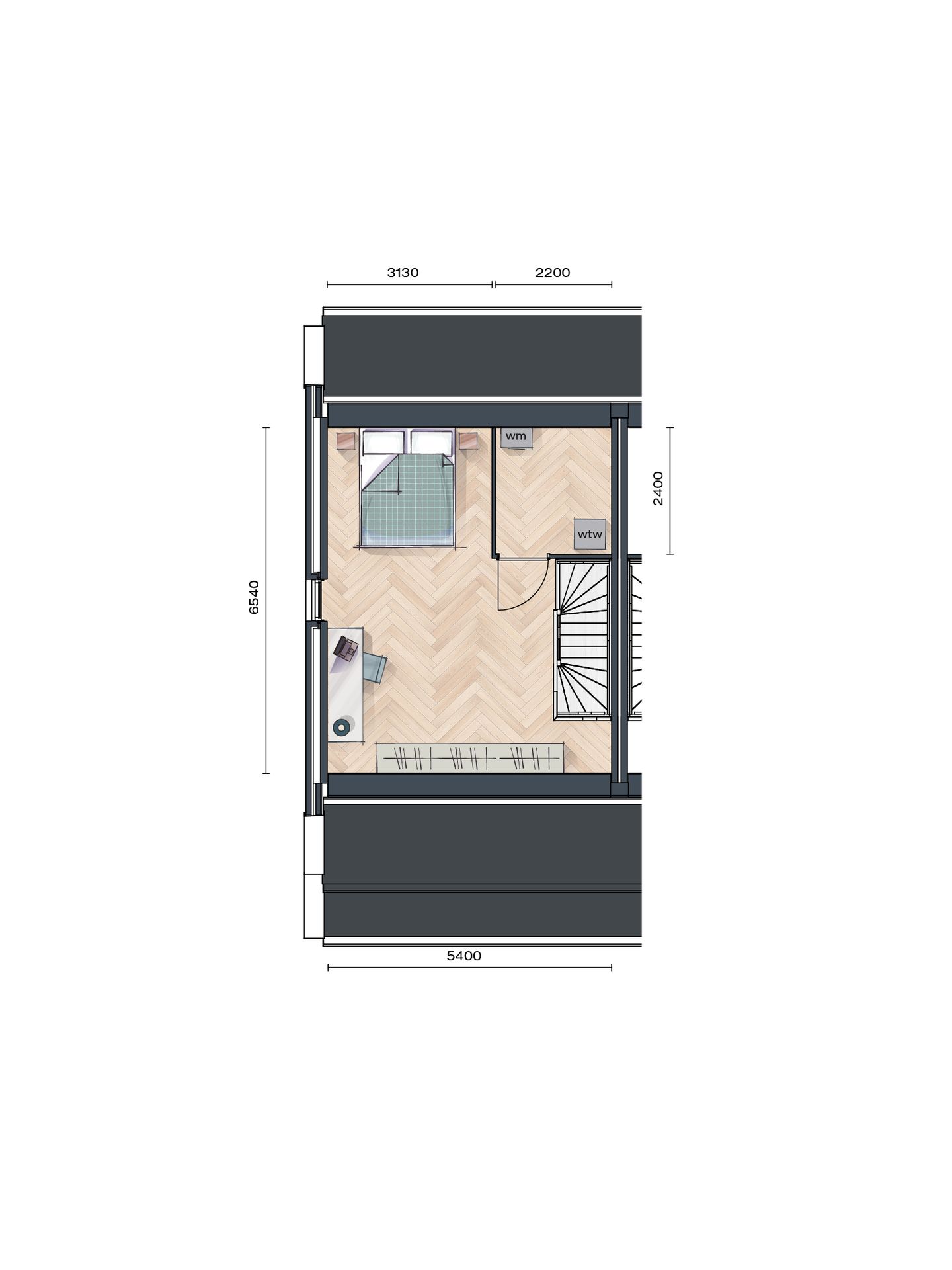 Foto 4 van Buurtvrij fase 1a - Hoekwoning (Bouwnr. 055)