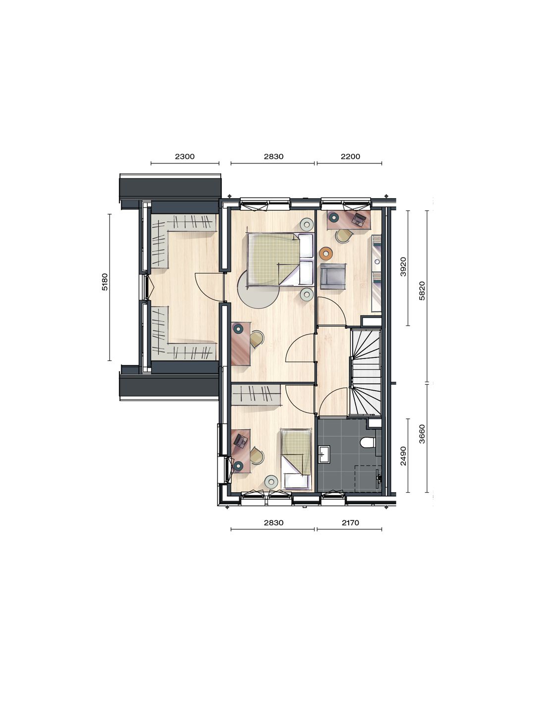 Foto 7 van Buurtvrij fase 1a - Hoekwoning (Bouwnr. 035)