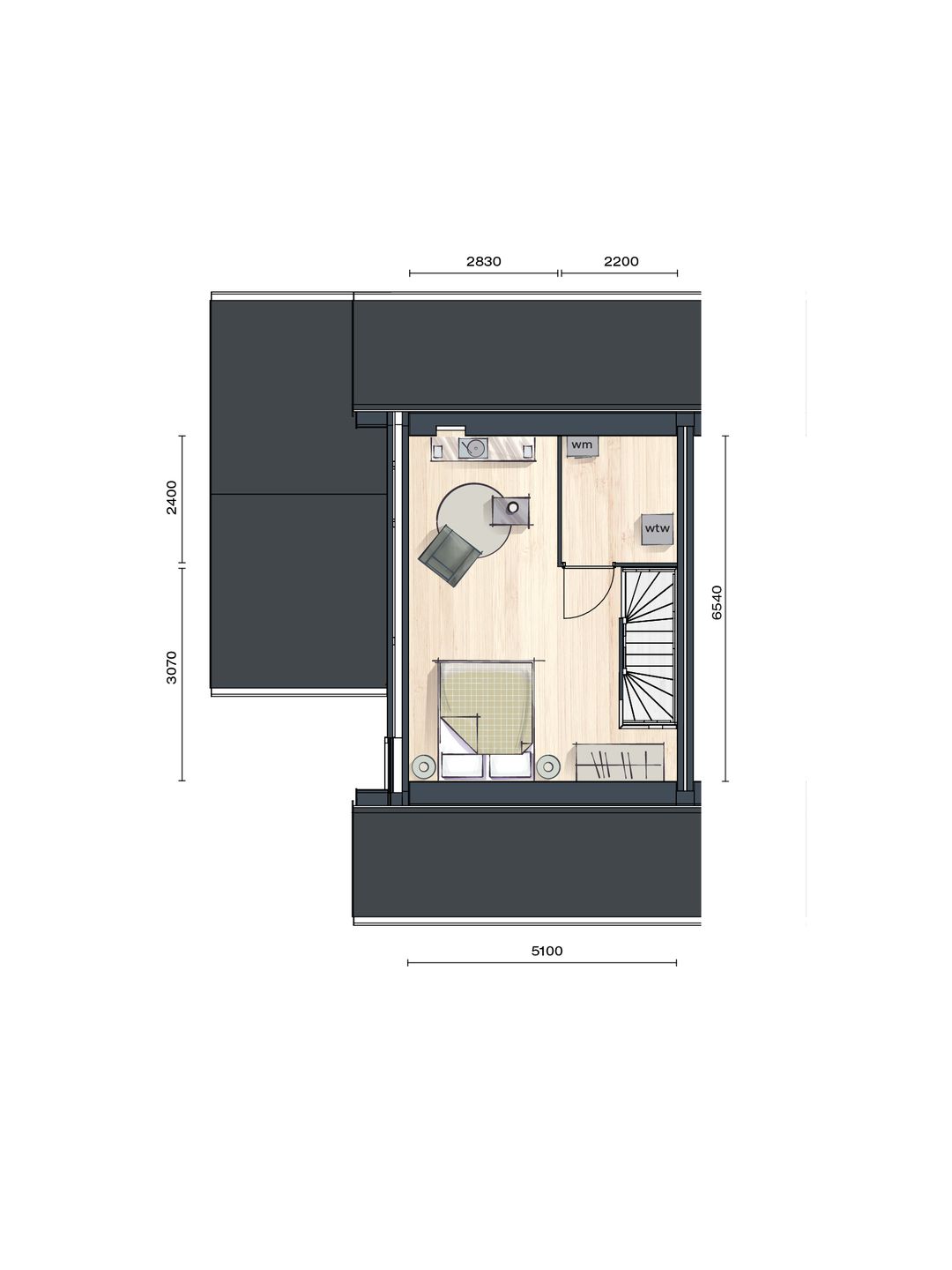 Foto 8 van Buurtvrij fase 1a - Hoekwoning (Bouwnr. 035)