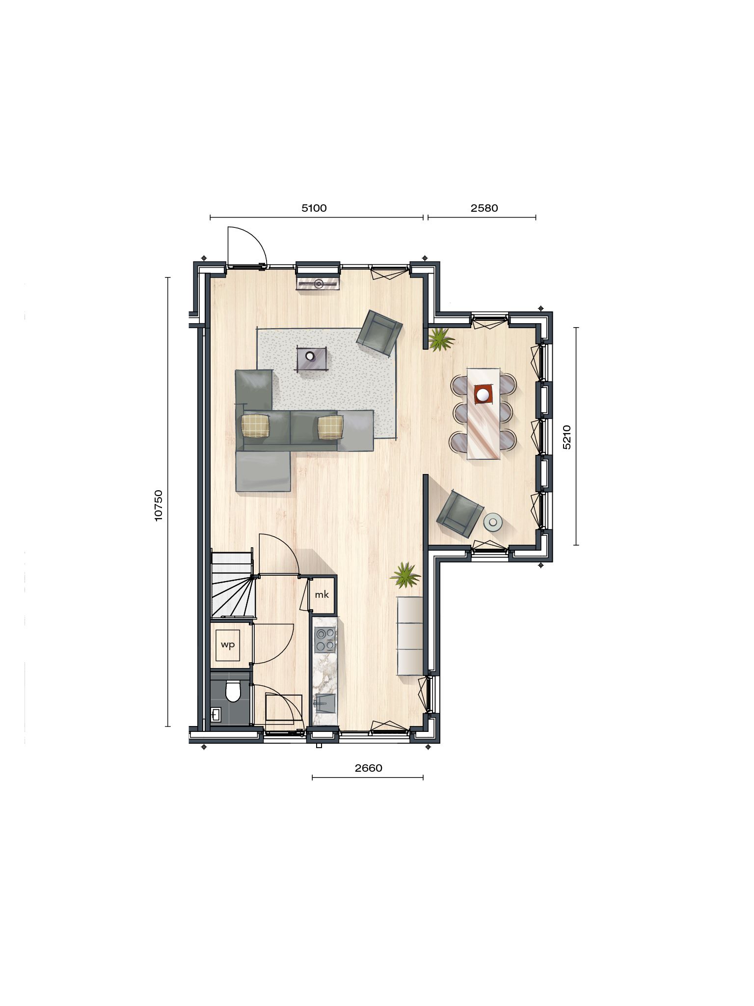 Foto 9 van Buurtvrij fase 1a - Hoekwoning (Bouwnr. 035)