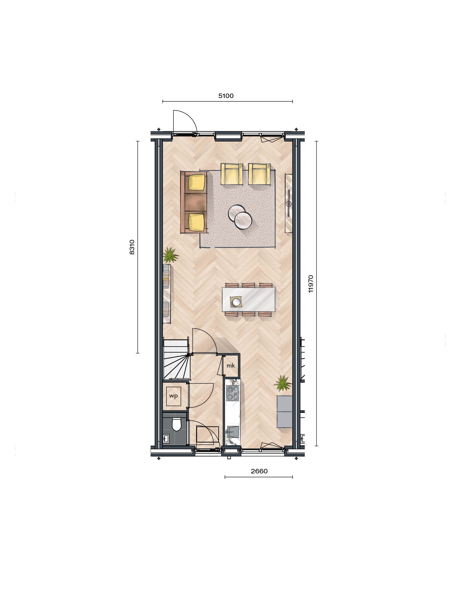 Photo 9 of Buurtvrij fase 1a - Tussenwoning (Bouwnr. 009)