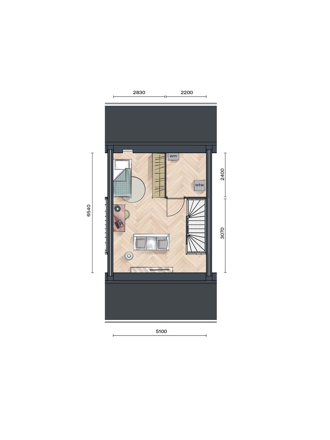 Foto 7 van Buurtvrij fase 1a - Tussenwoning (Bouwnr. 033)