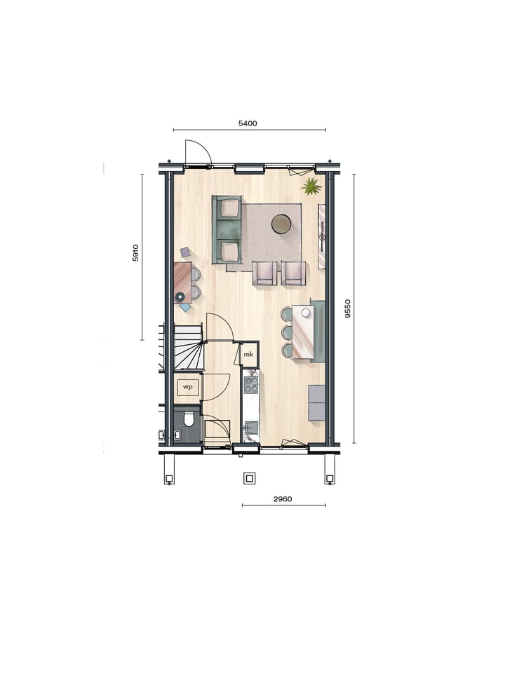 Foto 6 van Buurtvrij fase 1a - Tussenwoning (Bouwnr. 058)