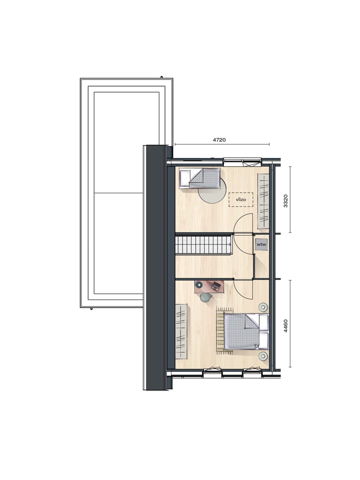 Foto 6 van Buurtvrij fase 1a - Levensloop 2 ^ 1 kap (Bouwnr. 017)