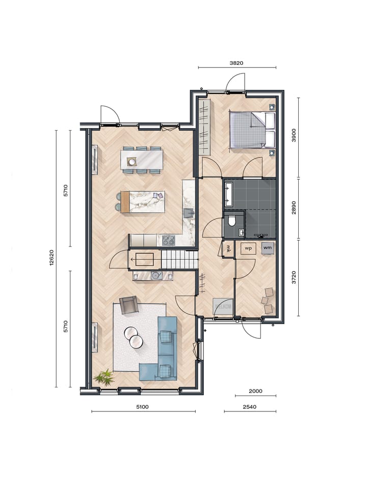 Foto 8 van Buurtvrij fase 1a - Levensloop 2 ^ 1 kap (Bouwnr. 017)