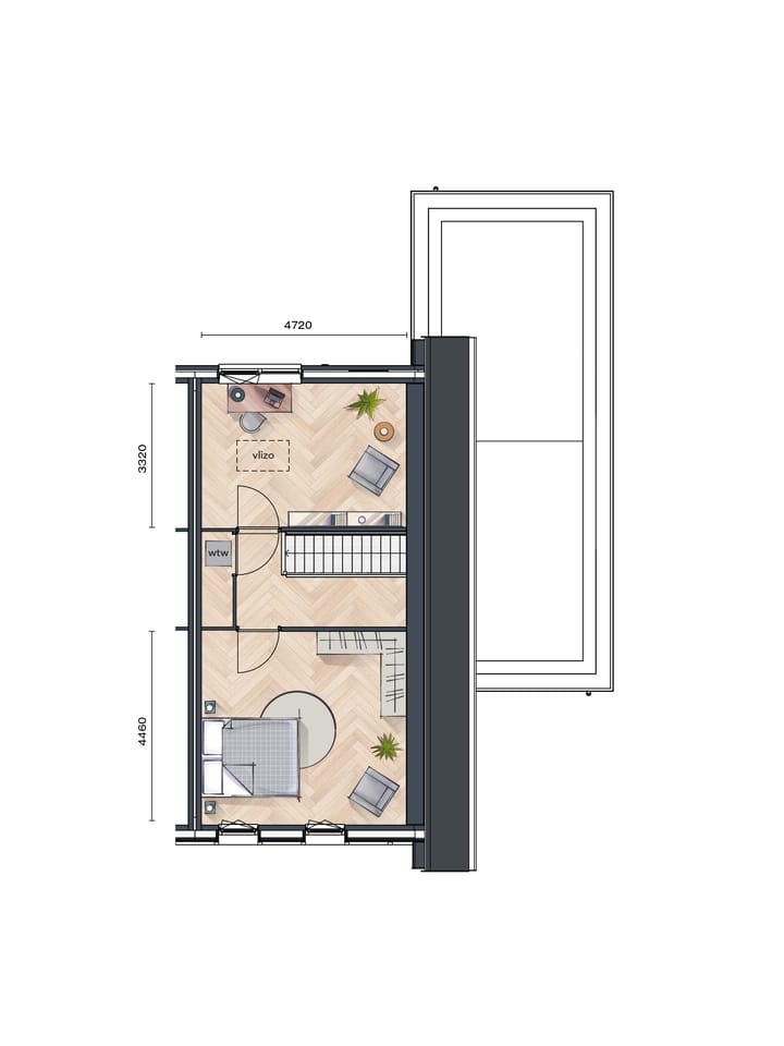 Foto 6 van Buurtvrij fase 1a - Levensloop 2 ^ 1 kap (Bouwnr. 012)