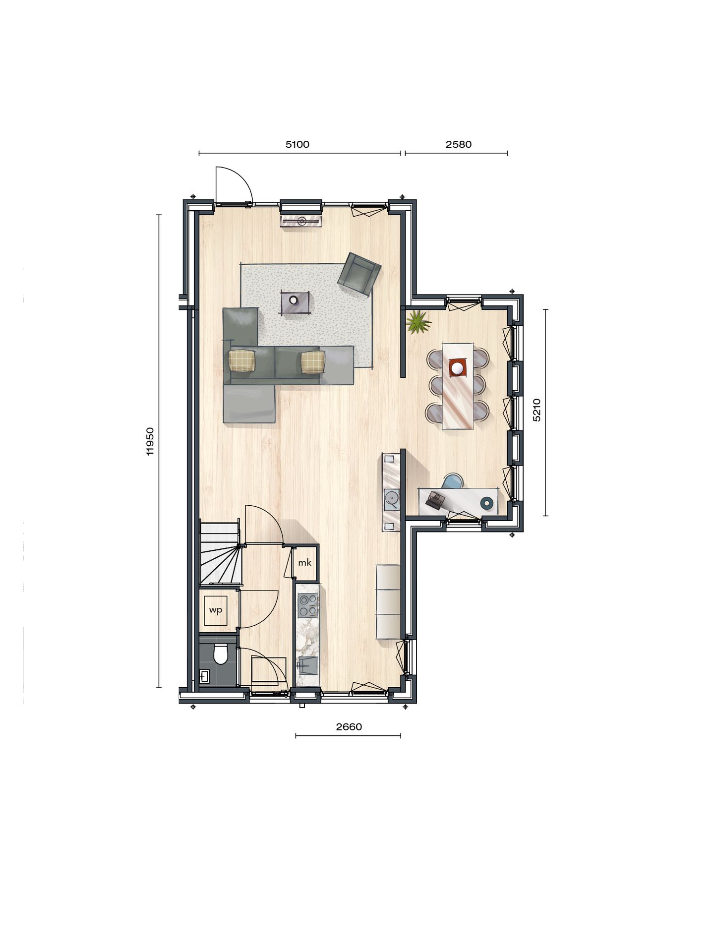 Foto 10 van Buurtvrij fase 1a - Hoekwoning (Bouwnr. 021)