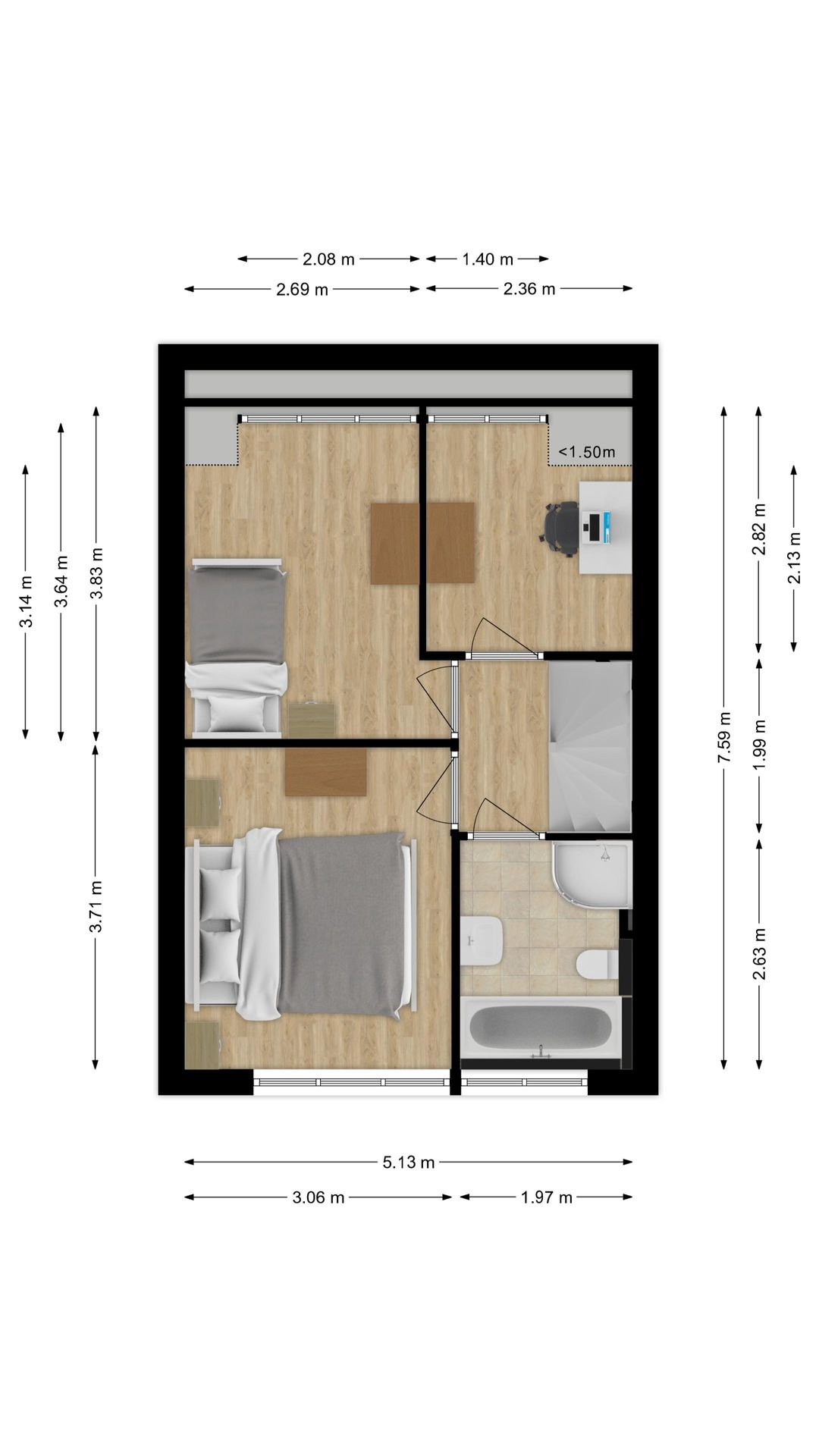 Foto 38 van Grevenbichtstraat 46
