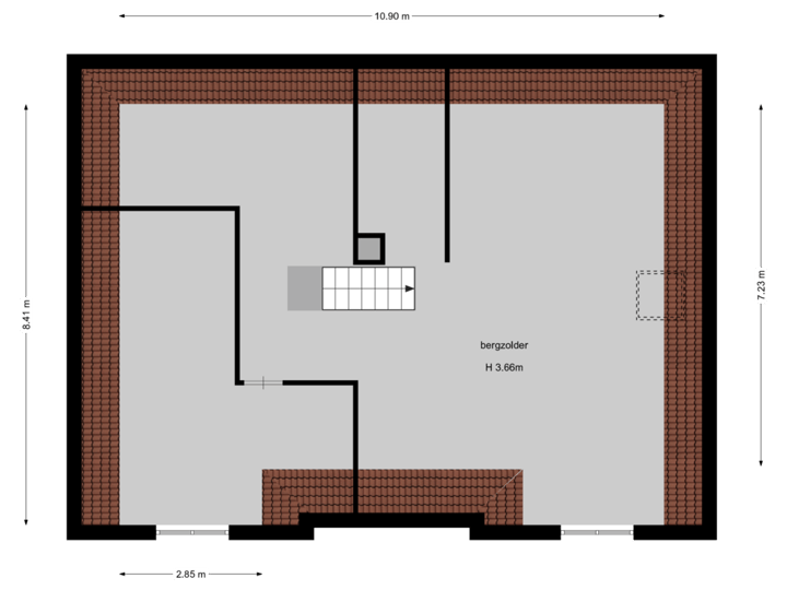 Verdieping bijgebouw