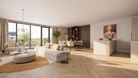 Image of Bouwnummer 8 - Driekamerappartement - Balkon - Eerste verdieping - Zuid-Oost Mezzanine