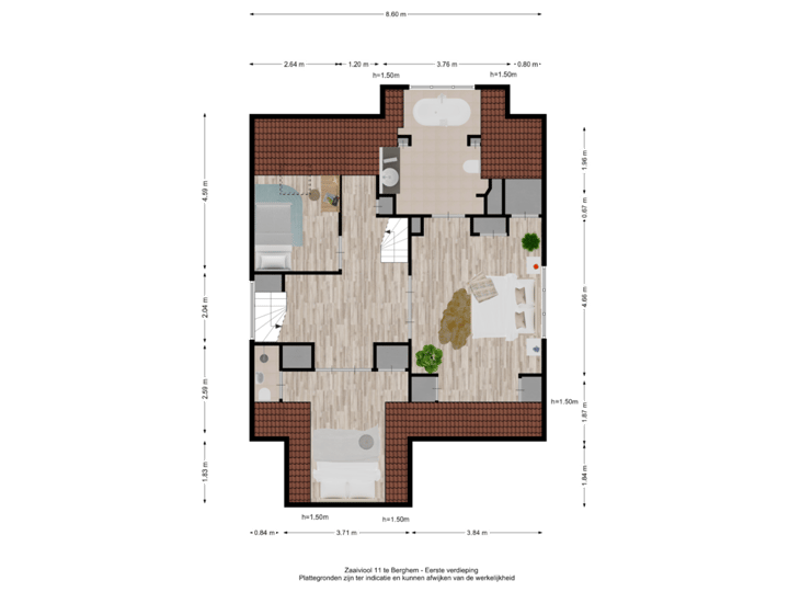 Zaaiviool 11 te Berghem - Eerste verdieping