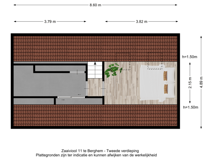 Zaaiviool 11 te Berghem - Tweede verdieping
