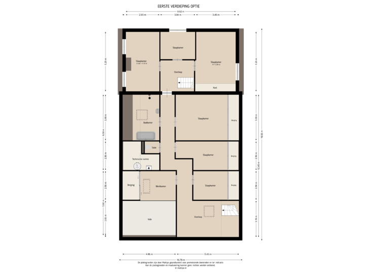 Eerste verdieping OPTIE
